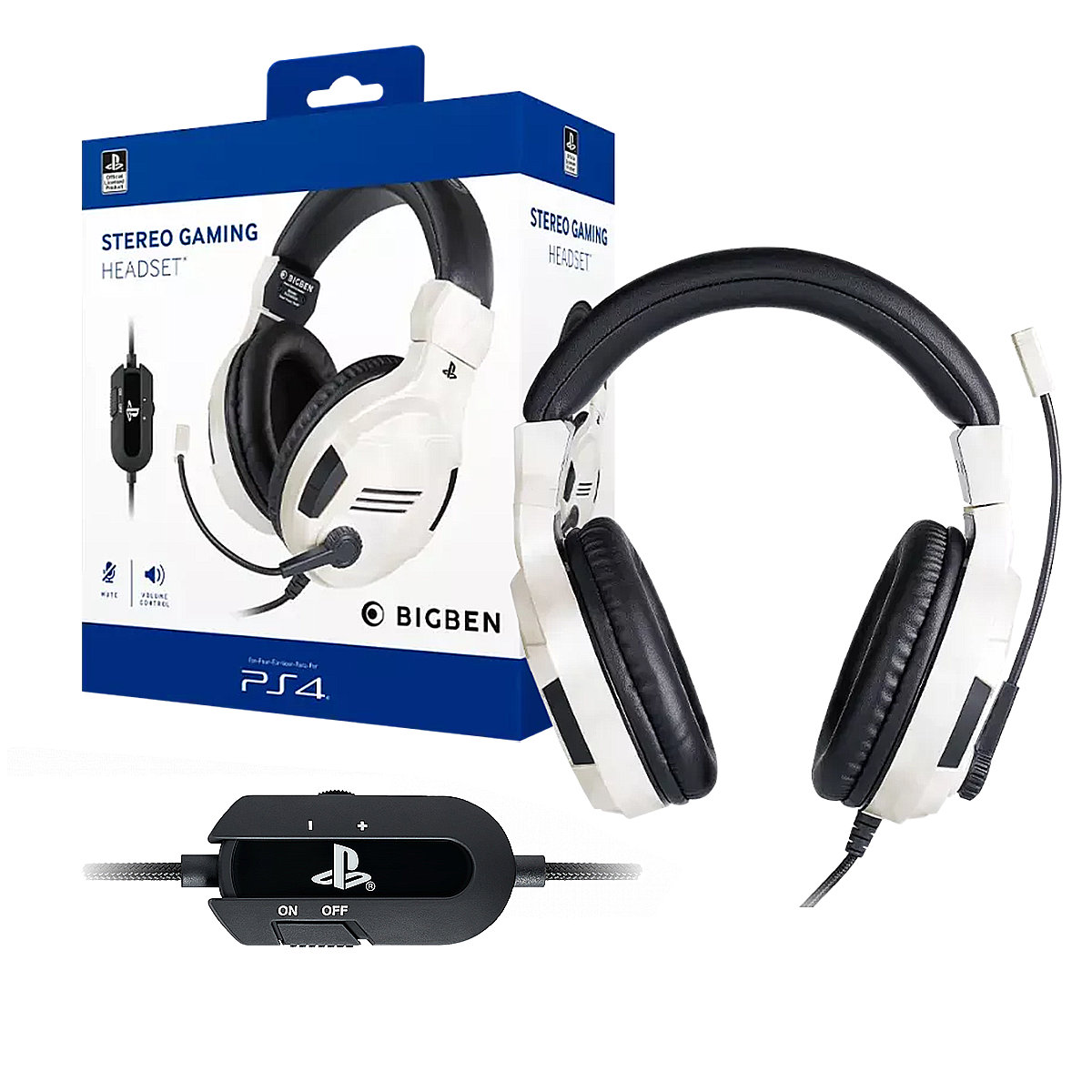 Audífono Stereo BigBen V3 White (PS4/PC)