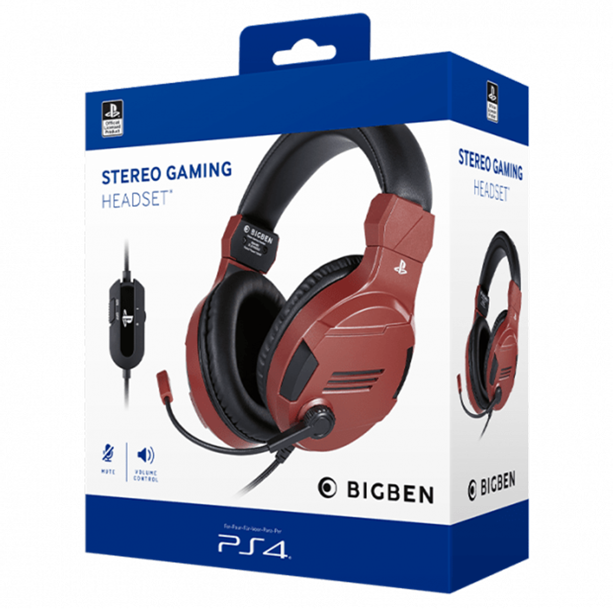 Audífono Stereo BigBen V3 Red (PS4/PC)